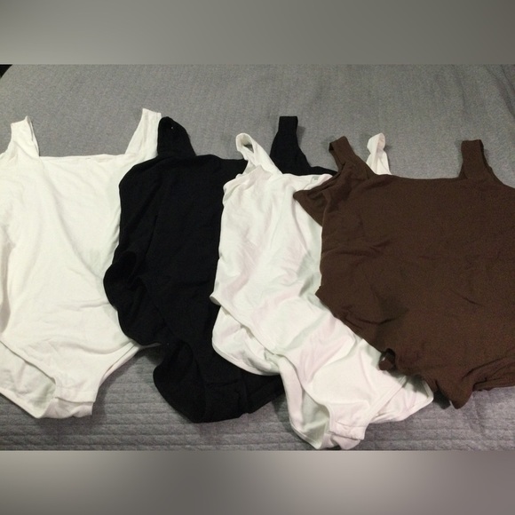 Lot of 4 Old Navy Square-Neck Tank Top Bodysuits Size 4X NWOT - Picture 1 of 13
